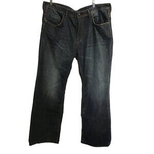 BUFFALO-DRIVEN - DARK WASH STRAIGHT LEG MEN'S JEANS SIZE 40X32